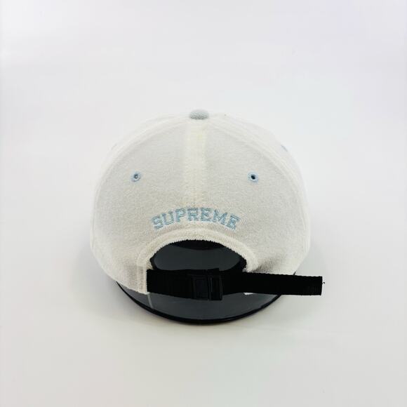 Supreme Terry Classic Logo 6 Panel White Blue - Picture 4 of 6
